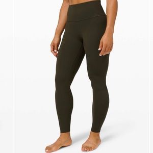 Lululemon DARK OLIVE Align High-Rise Pant Legging 28” sz 10